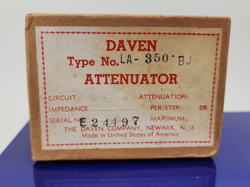 Vintage Daven LA-350-BJ Ladder 50/100 Ohms 2DB Step Taper LA-350 AS IS gallery