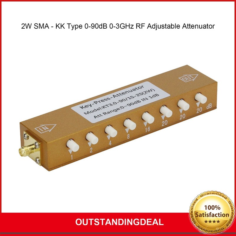 2W SMA - KK Type 0-90dB 0-3GHz RF Adjustable Attenuator High Quality ot25