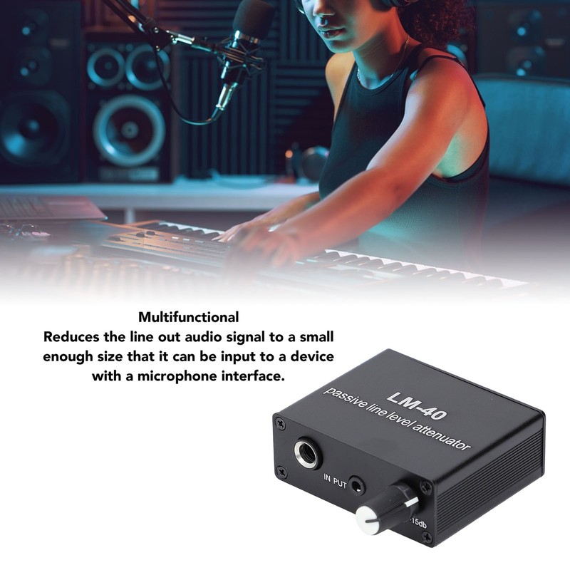 Sound Passive Attenuator ‑40db‑15db Adjustable Sound Volume Control Attenua Fit gallery