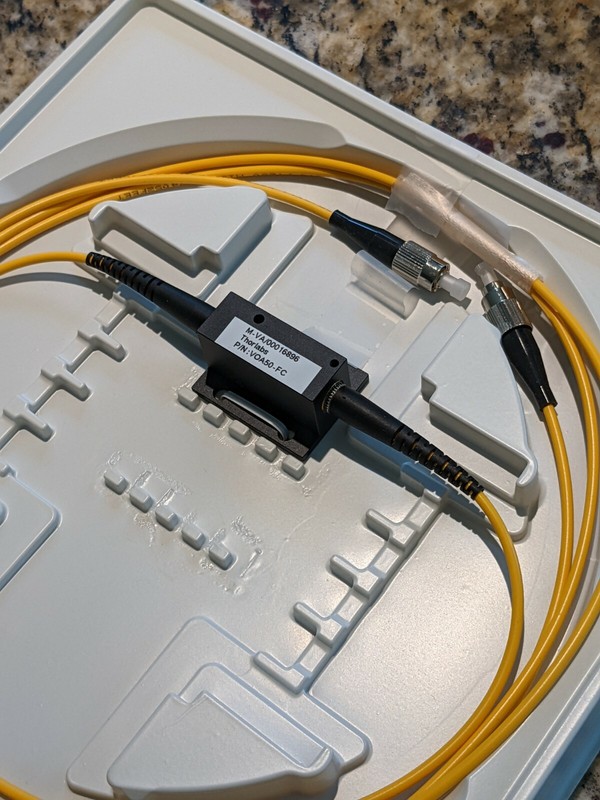 THORLABS:  VOA50-FC - SM Variable Attenuator, 1310/1550 nm FC/PC Connector gallery