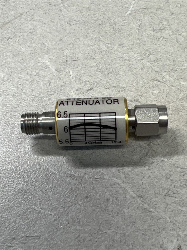 Agilent 8493A 6 dB RF Attenuator 12 GHz SMA conn. 90 Day Warranty gallery