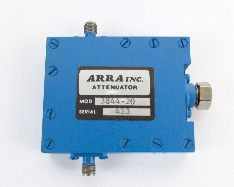 Arra 3844-20 Variable SMA Attenuator 20DB, 5 Watt, 1.5-2 GHz