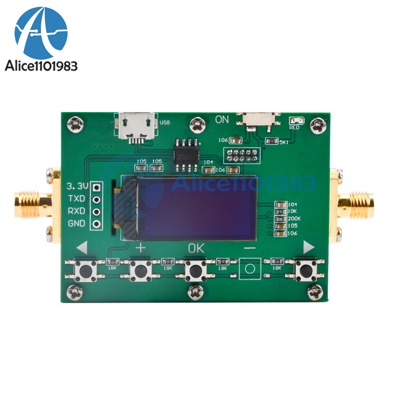 6Ghz RF Digital Attenuator 30DB Step 0.25DB OLED Pogrammable Attenuator Module gallery