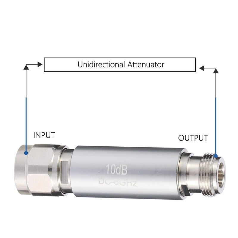 2W N-Type 5dB RF Attenuator, DC-6GHz, 50 Ohm, Adjustable Signal Loss for Testing gallery