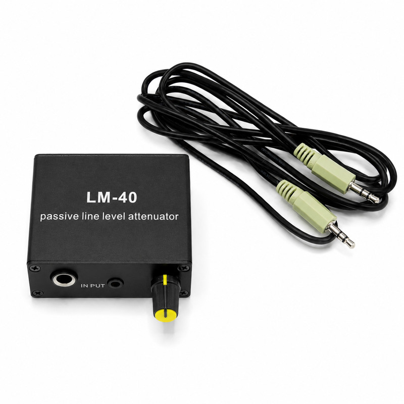 LM40 Passive Line Level Attenuator 3.5mm Audio Control for Mixer Recorder Camera gallery