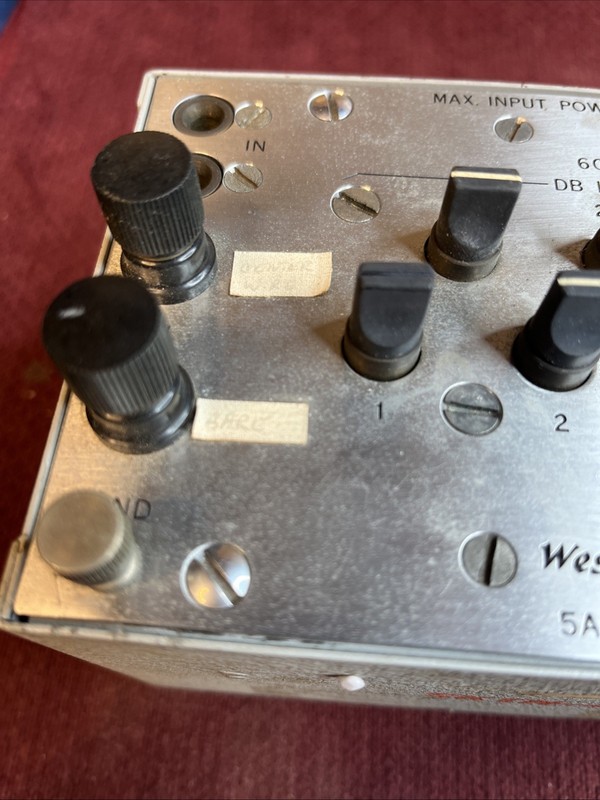 Western Electric 5a Attenuator 0.2 W maximum power gallery