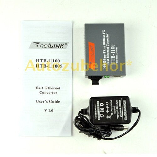 10/100 Base-TX To 100 Base-FX Fast Ethernet Converter HTB-1100 2KM Brand New gallery