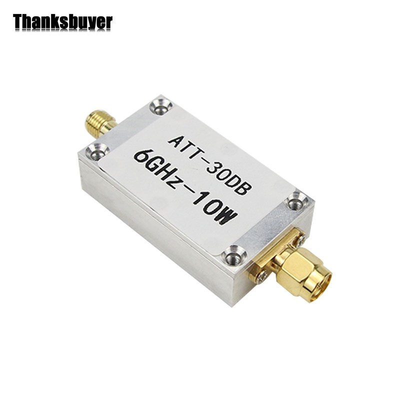 10W 30DB RF Attenuator SMA Fixed Attenuator For Power Meter Spectrum Analyzers