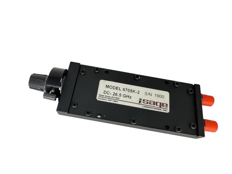 SAGE Laboratories Model 6705K-2 Precision Step Attenuator (DC–26.5 GHz, 100 W CW