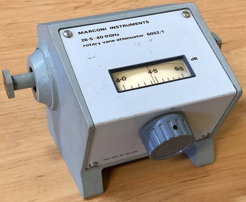 Marconi Instruments Ltd 6052/1, waveguide attenuator, 26.5 - 40 GHz gallery