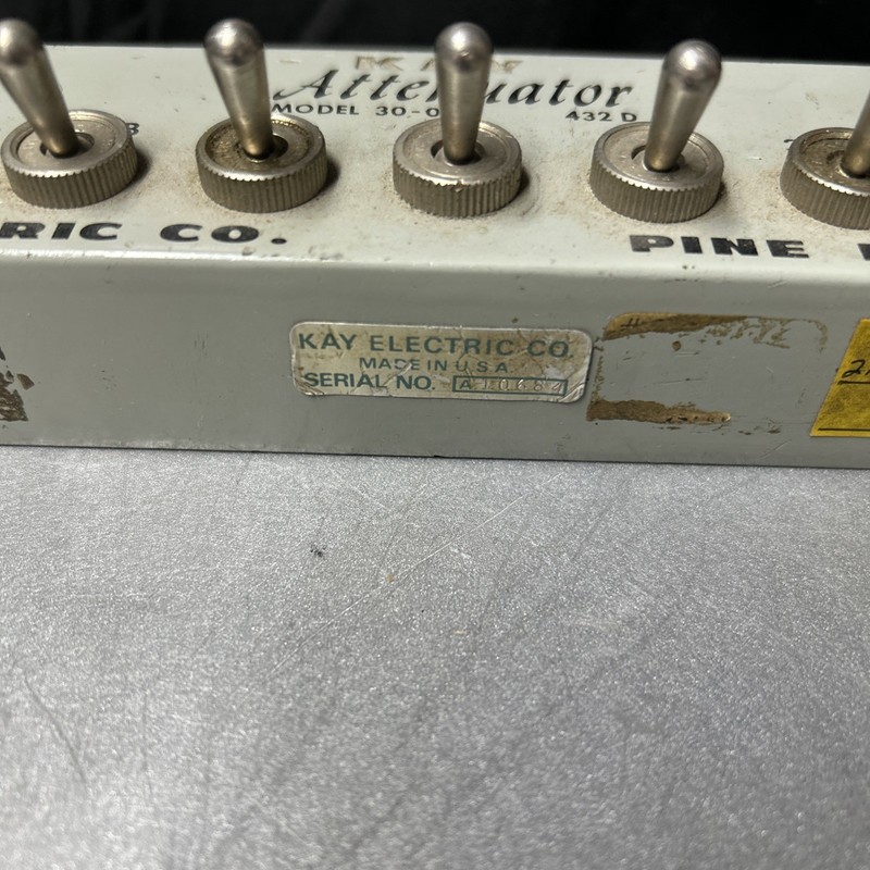 Kay Electric Attenuator Model 30-0 - 432D 50-ohm 1 Watt ~ USED ~ Untested gallery