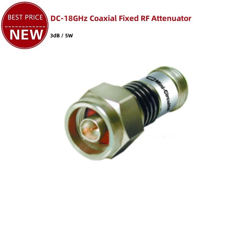 DC-18GHz 3dB 5W Coaxial Fixed RF Attenuator BW-N3W5+ with N Connector