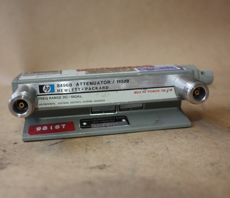 Agilent Keysight HP 8496B - DC to 18 GHz, 0 to 110 dB Coaxial Step Attenuator gallery