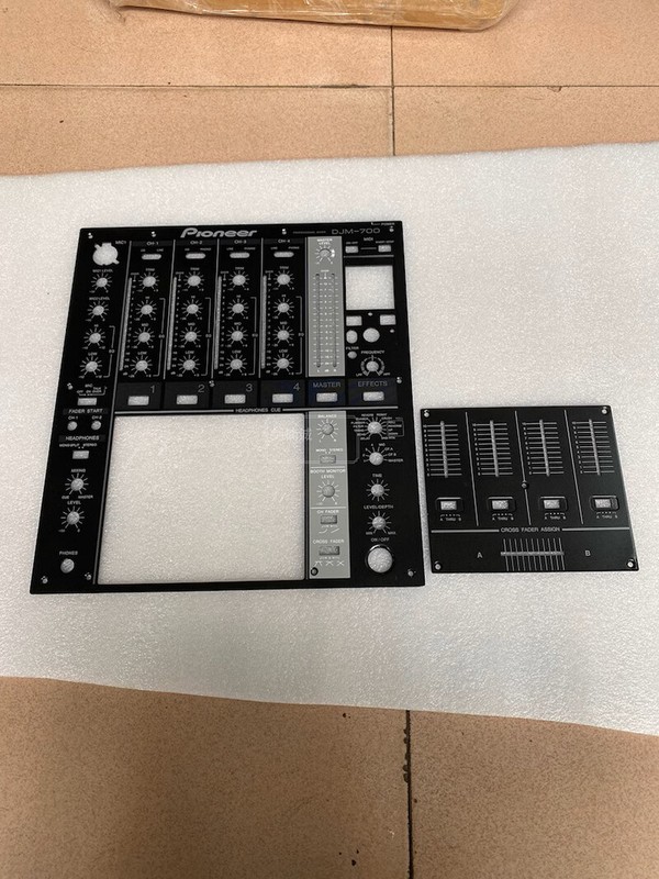 DJM-700 mixing console with a set of panel pusher, middle board, and iron plate gallery