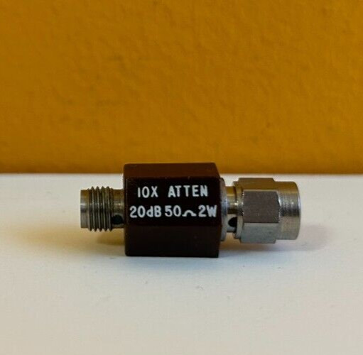 Tektronix 015-1003-00 DC to 18 GHz, 20 dB, 10x, SMA, Coaxial Attenuator. Tested! gallery
