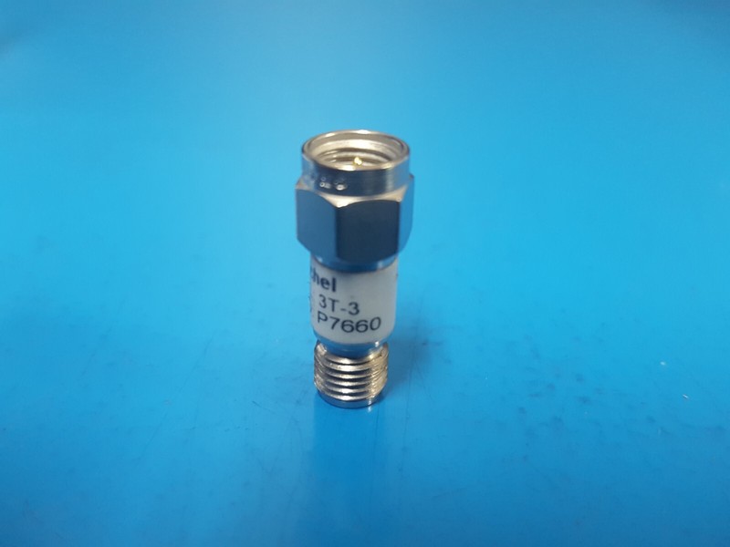 Weinschel 3T-3: Coaxial RF Attenuator 2 W, DC-12.4 GHz (P7660) gallery