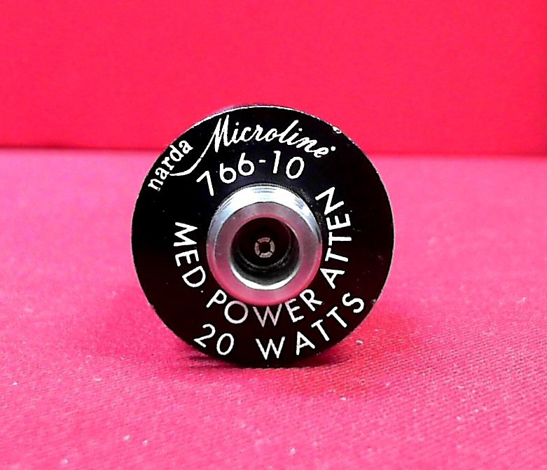 Narda 766-10 Attenuator, DC-4 GHz, 20 Watt, 10dB, Type N
