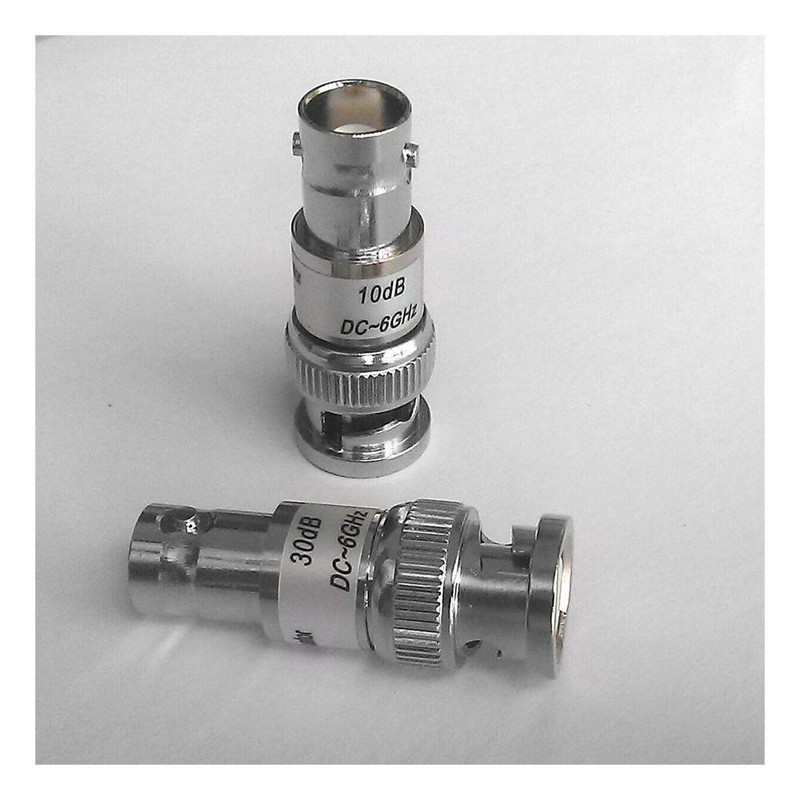 2W Q9/BNC Male to Female Attenuator DC-6GHz 50Ohm 3/6db 10db 15db 20db 30db 40db gallery