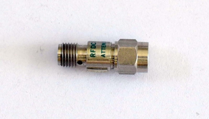 RFDC 3dB, 50 Ohm, Fixed Attenuator - DC - 18 GHz. - SMA Conn - Mod 12A-3 gallery