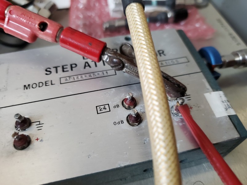 Weinschel AF-144-45-11 Binary Step Attenuator 3, 6, 12, & 24 dB TESTED BAD! gallery