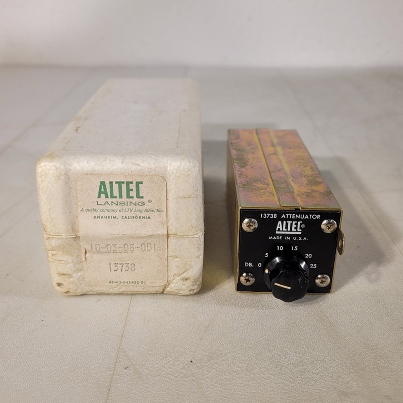 Vintage Altec 13738 dB Attenuator Switch Audio Equipment 0-25 Decibels Tube Plug gallery