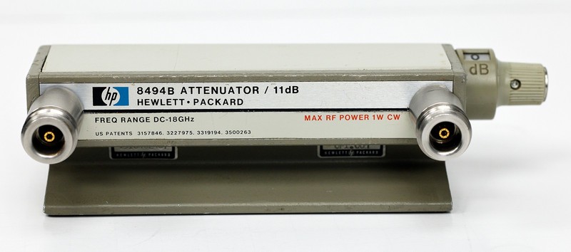 HP Agilent Keysight 8494B Attenuator DC-18 GHz 0-11dB in 1 dB steps, N(f) Conn