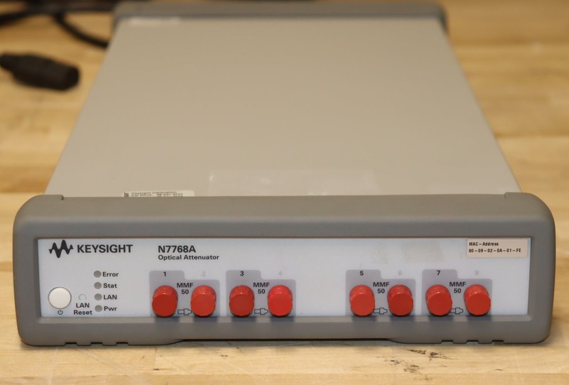 Keysight N7768A 4-Channel Multimode Optical Attenuator opt 050, 800-1300nm GOOD