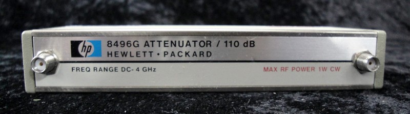 HP 8496G Programmable Step Attenuator, DC to 4GHz, 0 to 110dB, 10dB steps Opt 2