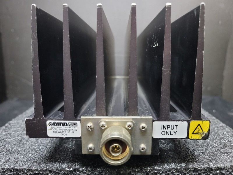 Bird 500-WA-MFN-30: RF Attenuator, 500W 30dB, AS-IS (0808)