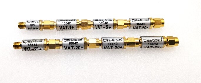 MINI-CIRCUITS 15542 Various VAT-1+ to VAT-30+( Lot of 8) Used Items