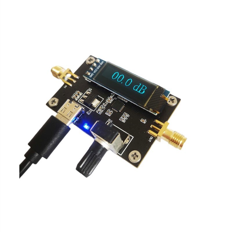 HMC624A DC-6GHz Digital RF Signal Attenuator 0.91" Module 0-31.5dB Type-C tp1 gallery