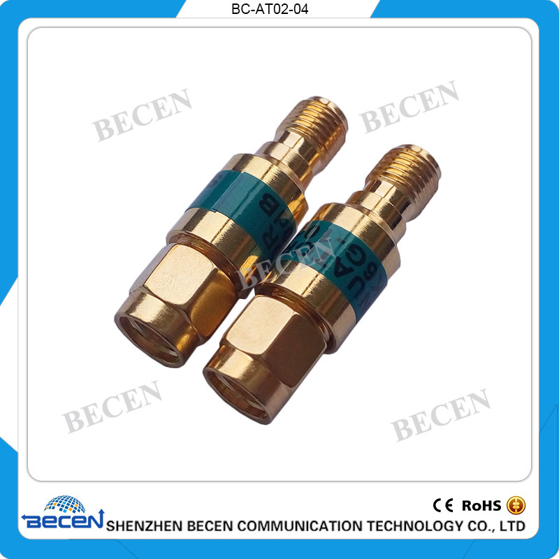 rf Attenuator 2W SMA Attenuator 20DB SMA Plug male to Jack female 2Watt DC-6Ghz gallery