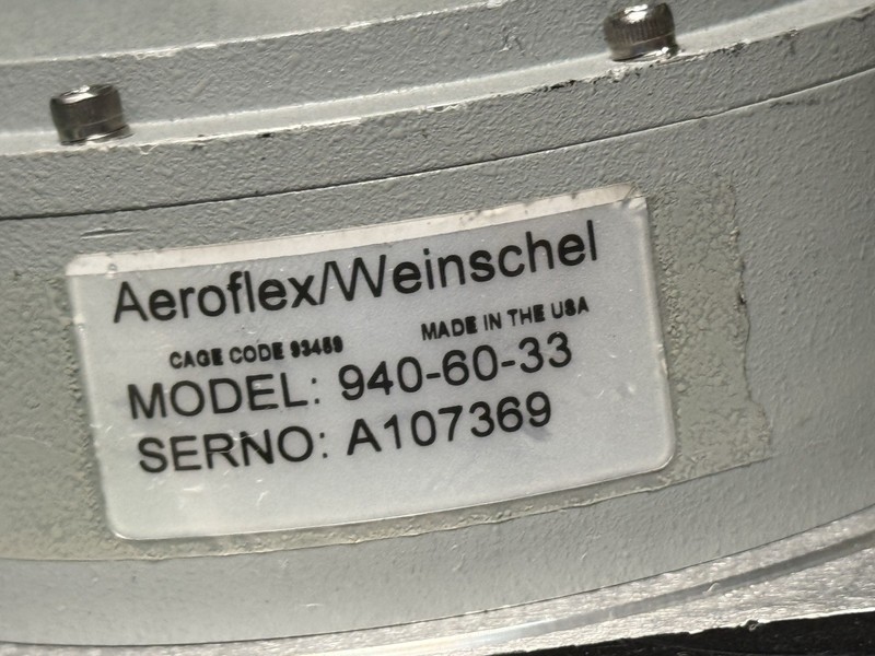 AEROFLEX 940-60-33 Variable RF coaxial Attenuator 60Db DC 4.0Ghz gallery