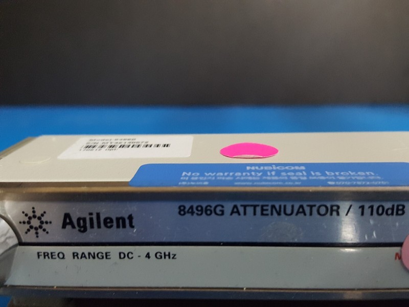 Agilent 8496G: Programmable Step Attenuator, DC-4 GHz, 110dB, W/Opt. 001 (0572) gallery