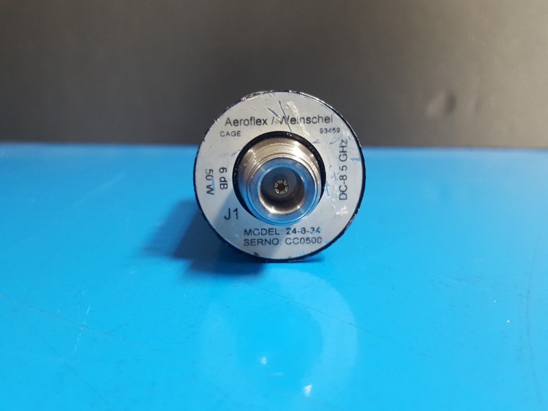 WEINSCHEL 24-6-34: COAXIAL ATTENUATOR, 6dB 10W DC - 8.5GHz_As-is (0500) gallery