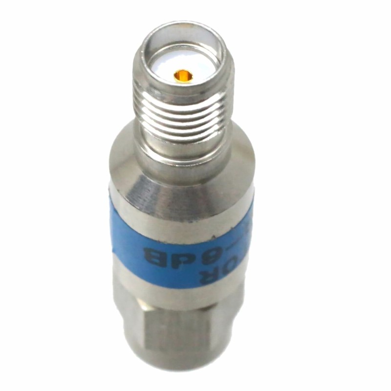 1pce SMA Male to SMA Female 2W 2 Watts DC-6GHZ 6dBi Attenuator stainless steel gallery