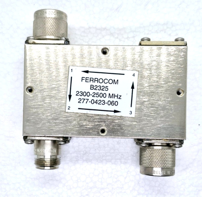 RFS Ferrocom Coaxial Isolator B2325 2300-2500 Mhz Type N Connectors