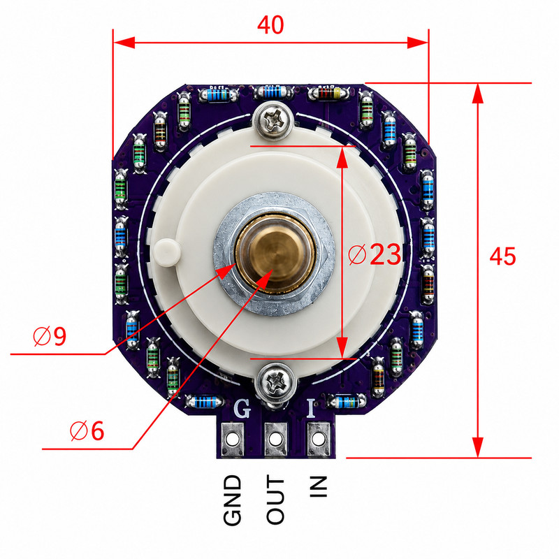 VALAB 24 Step Attenuator 100K Stereo Volume Control Upgrade Vishay - D Shaft gallery