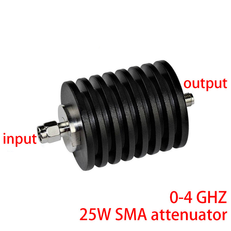 25W SMA M-F 10dB DC-4GHz 50Ω Fixed RF Attenuator for Network Analyzer gallery