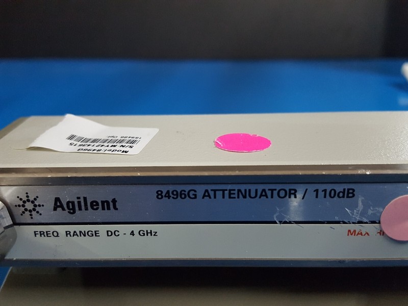 Agilent 8496G: Programmable Step Attenuator, 4 GHz, 110dB, W/Opt. 001 011 (3615) gallery