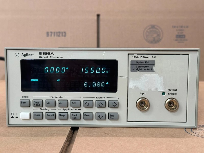 HP Agilent Keysight 8156A Optical Attenuator 1310 1550nm Option 101 996633