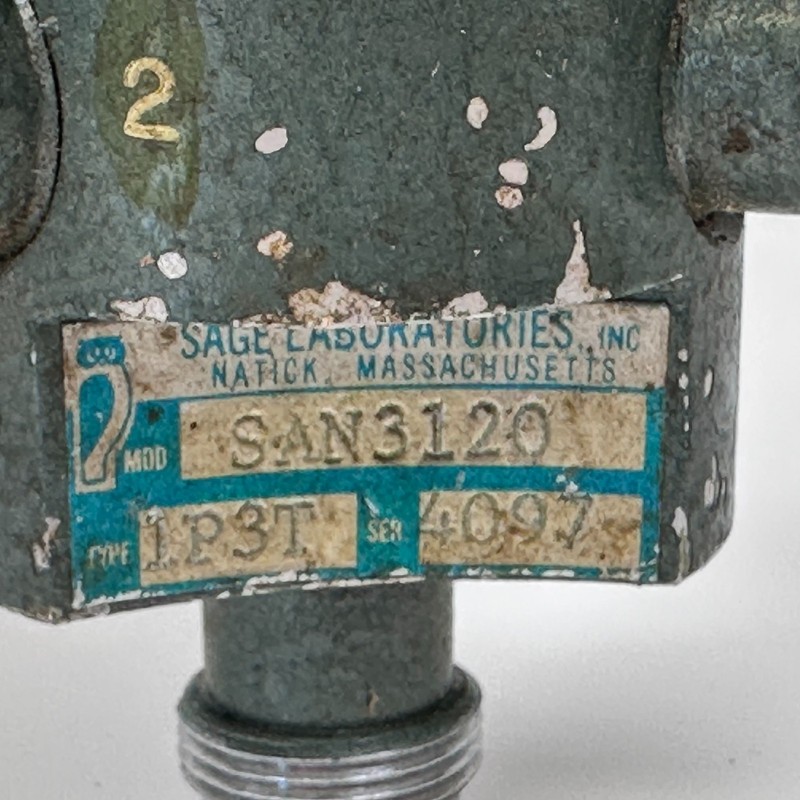 Sage Industries SAN 3120 1P3T Manual Coaxial Switch gallery