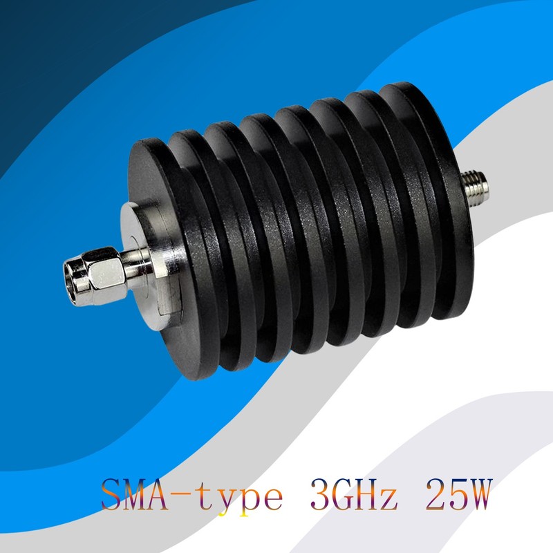 25W SMA 10dB Fixed Coaxial RF Attenuator DC-3GHz 50 Ohm SMA Male Female Coaxial gallery
