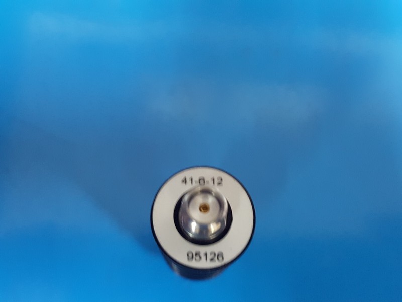 Aeroflex/Weinschel 41-6-12: Fixed Coaxial Attenuator, 18GHz, 10W, 6dB (5126) gallery