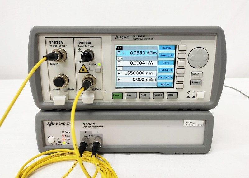 Keysight N7761A/021 Optical attenuator gallery