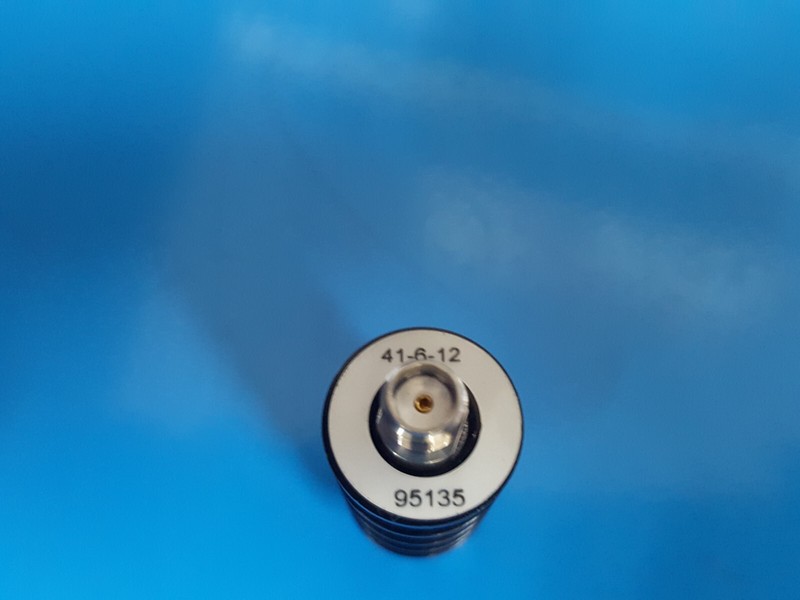 Aeroflex/Weinschel 41-6-12: Fixed Coaxial Attenuator, 18GHz, 10W, 6dB (5135) gallery