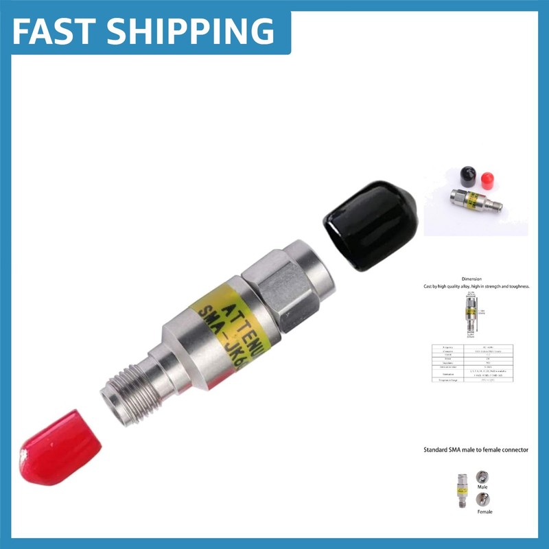 Durable 10dB SMA RF Attenuator for Energy Loss Management – 2W Power Handling