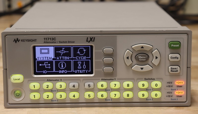 Keysight 11713C LXI Attenuator/Switch Driver 5V/15V/24V, Qty Available GOOD