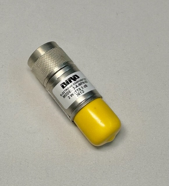 BIRD 2-A-MFN-03 RF COAXIAL ATTENUATOR 2W 3dB 4GHz MALE/FEMALE BNC CONNECTOR