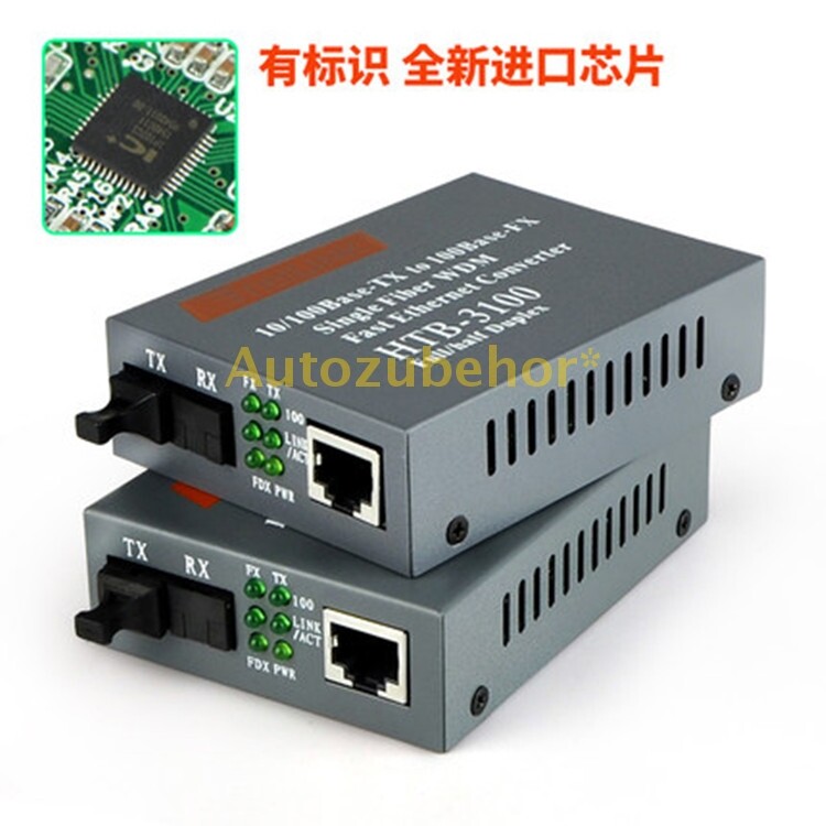 10/100 Base-TX To 100 Base-FX Single Fiber WDM Fast Ethernet Converter HTB-3100 gallery